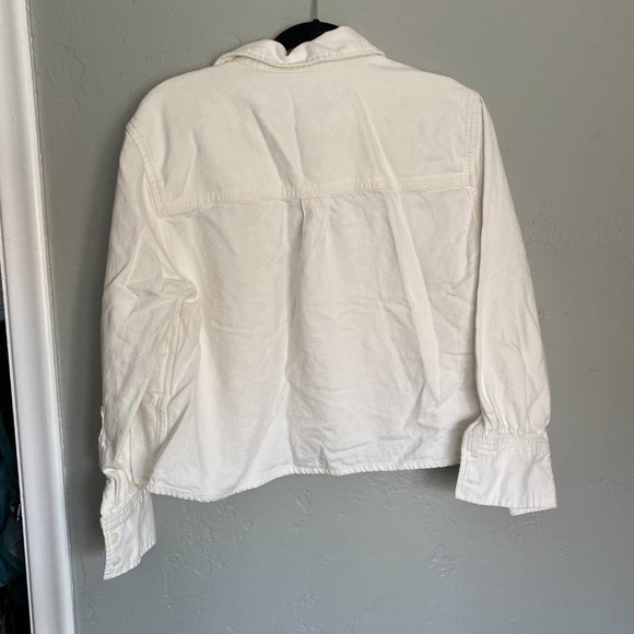 LEVI'S - ZOEY PLEAT UTILITY JACKET IN ECRU - Picture 4 of 9